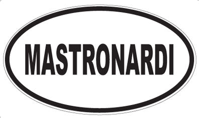 MASTRONARDI - Oval Sticker