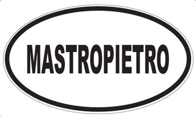 MASTROPIETRO - Oval Sticker