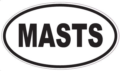 MASTS - Oval Sticker