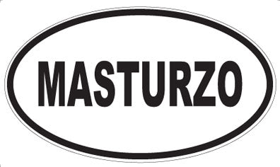 MASTURZO - Oval Sticker