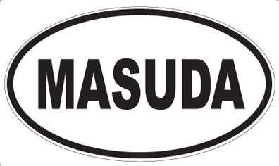 MASUDA - Oval Sticker