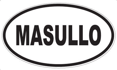 MASULLO - Oval Sticker