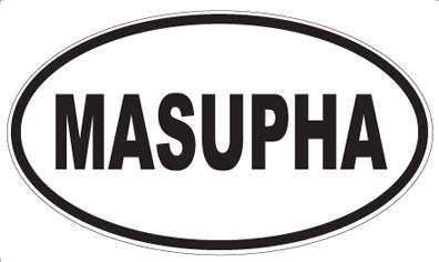 MASUPHA - Oval Sticker