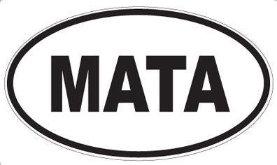 MATA - Oval Sticker