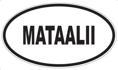 MATAALII - Oval Sticker