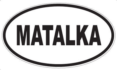MATALKA - Oval Sticker