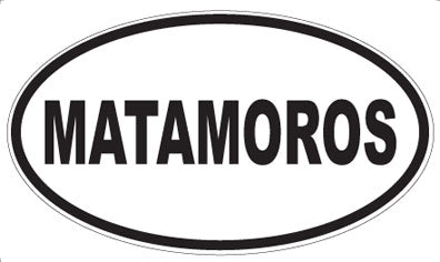 MATAMOROS - Oval Magnet