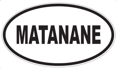 MATANANE - Oval Sticker