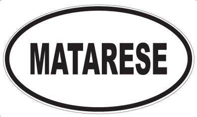 MATARESE - Oval Magnet