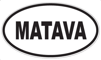 MATAVA - Oval Sticker