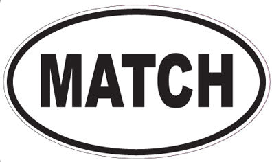 MATCH - Oval Sticker