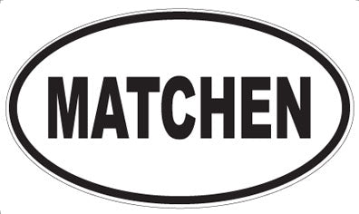 MATCHEN - Oval Magnet