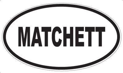 MATCHETT - Oval Magnet