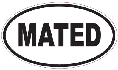 MATED - Oval Magnet