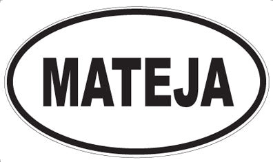 MATEJA - Oval Magnet
