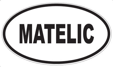 MATELIC - Oval Sticker