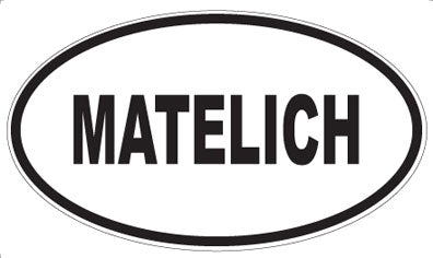 MATELICH - Oval Magnet