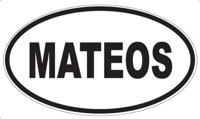 MATEOS - Oval Sticker