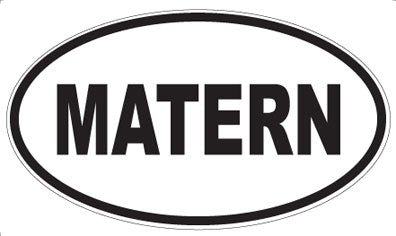 MATERN - Oval Sticker