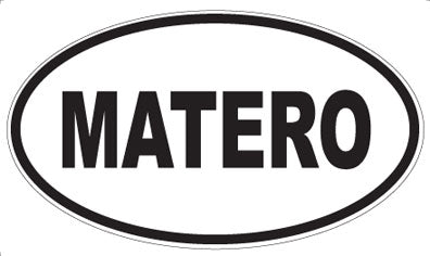MATERO - Oval Sticker