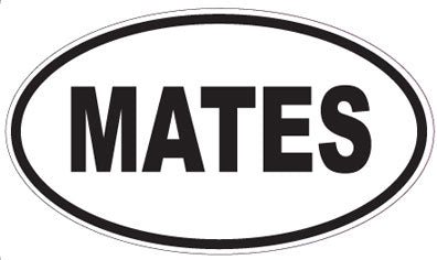 MATES - Oval Sticker
