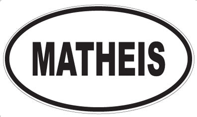MATHEIS - Oval Sticker