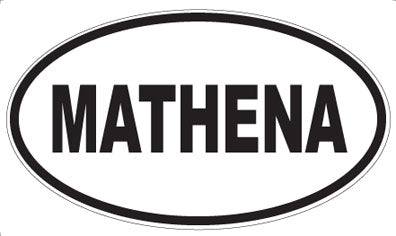 MATHENA - Oval Magnet