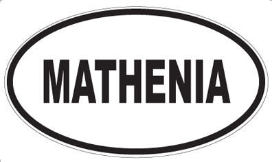 MATHENIA - Oval Magnet