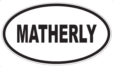 MATHERLY - Oval Sticker