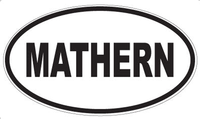MATHERN - Oval Sticker