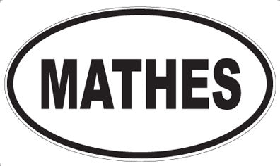 MATHES - Oval Magnet