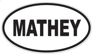 MATHEY - Oval Magnet