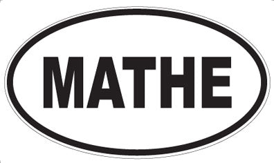 MATHE - Oval Magnet
