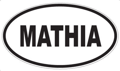 MATHIA - Oval Sticker