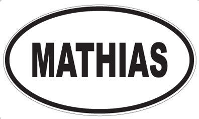MATHIAS - Oval Magnet