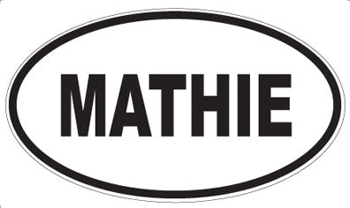 MATHIE - Oval Sticker