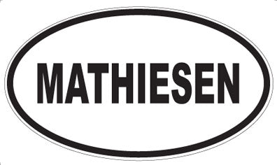 MATHIESEN - Oval Sticker