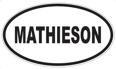MATHIESON - Oval Magnet