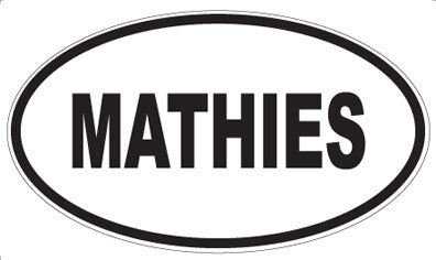 MATHIES - Oval Magnet
