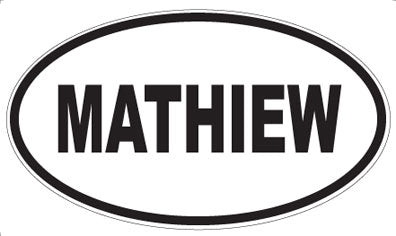 MATHIEW - Oval Sticker