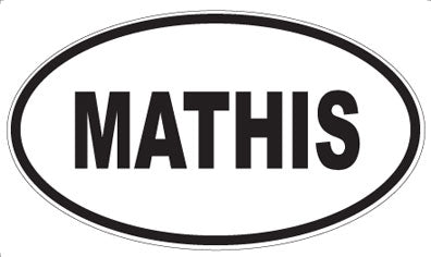 MATHIS - Oval Sticker