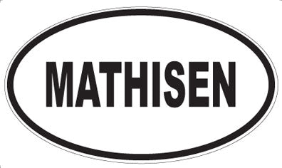 MATHISEN - Oval Sticker