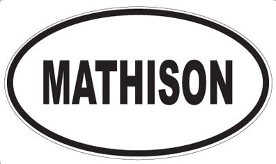 MATHISON - Oval Magnet