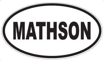 MATHSON - Oval Magnet