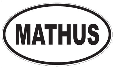MATHUS - Oval Magnet