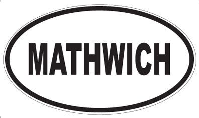 MATHWICH - Oval Sticker