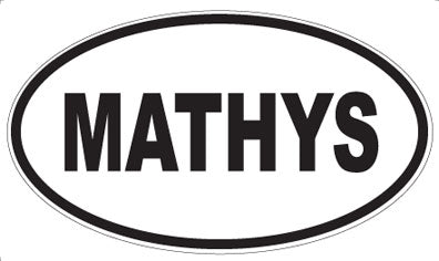MATHYS - Oval Sticker