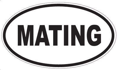 MATING - Oval Sticker