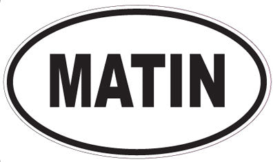 MATIN - Oval Magnet