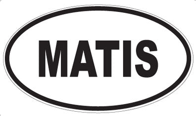 MATIS - Oval Sticker